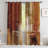 Burnt Orange Curtains 2 Panels Abstract Rust Curtain Room Darkening Grommet Window Treatments Modern Decorative For Bedroom Living Room, 52X84 Inches