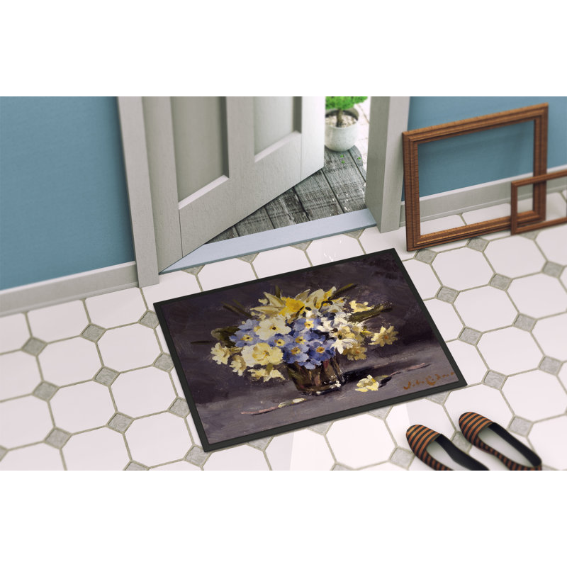 Tapis d'extérieur antidérapant Bernadett, Rectangle 2 pi x 3 pi