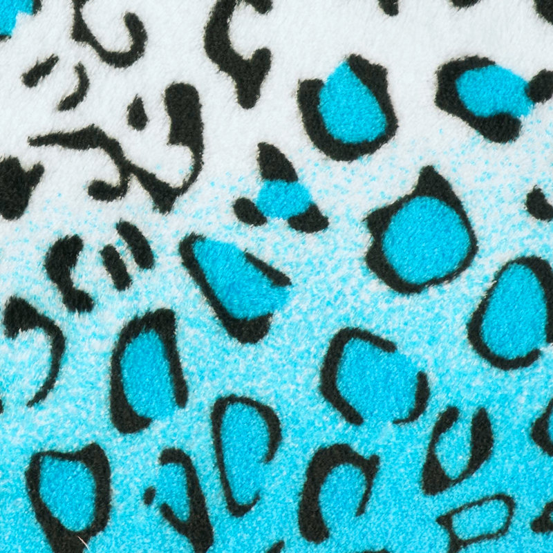Couverture luxueuse à imprimé zébré, Très grand, Turquoise