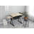 adjustable drawing drafting table desk with 2 drawers for home office and school with stool