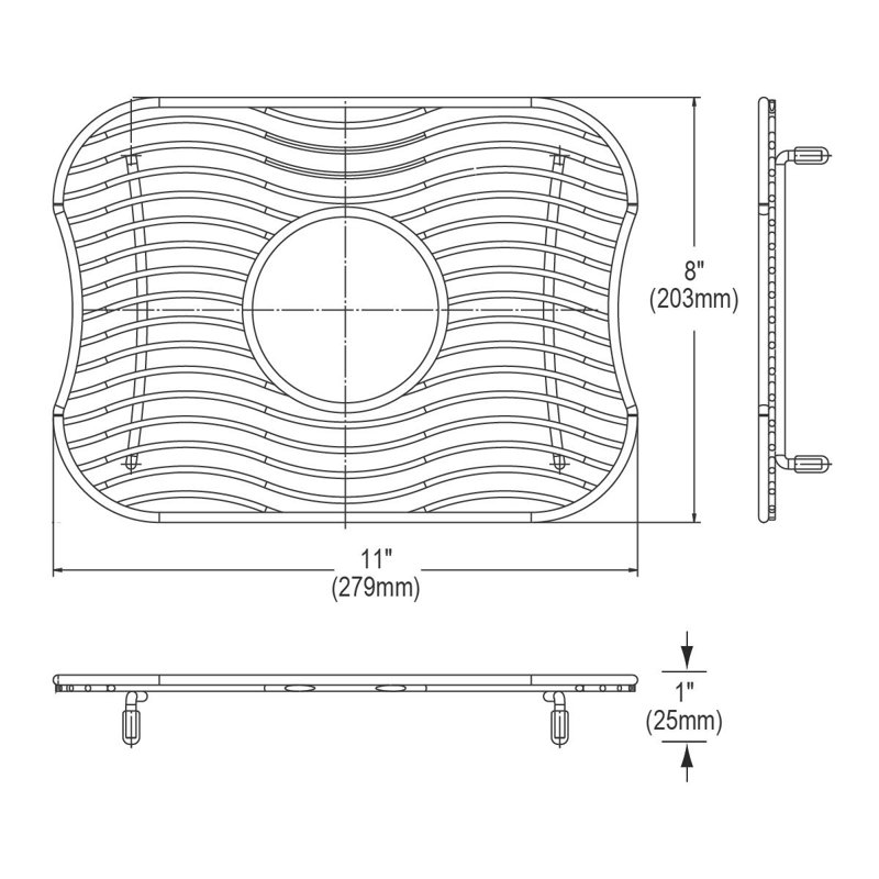 8" x 11" Sink Grid