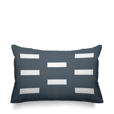 Luella Geometric Dashes Indoor/Outdoor Throw Pillow