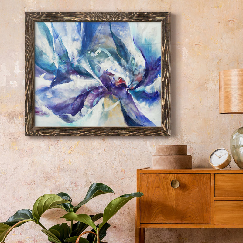 Aurora Petals - Reproduction d'art sur toile encadrée, Noyer, H 24 po x l 18 po x P 1,5 po
