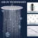 10 in. Multi-Function Adjustable Handheld Shower Head 2.5 GPM in Chrome