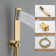 Dual Shower Head Thermostatic Rainfall Shower System with Rough in-Valve and Shower Body Spray
