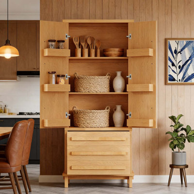 Kitchen Pantry Cabinet,For Elegant Storage And Organization