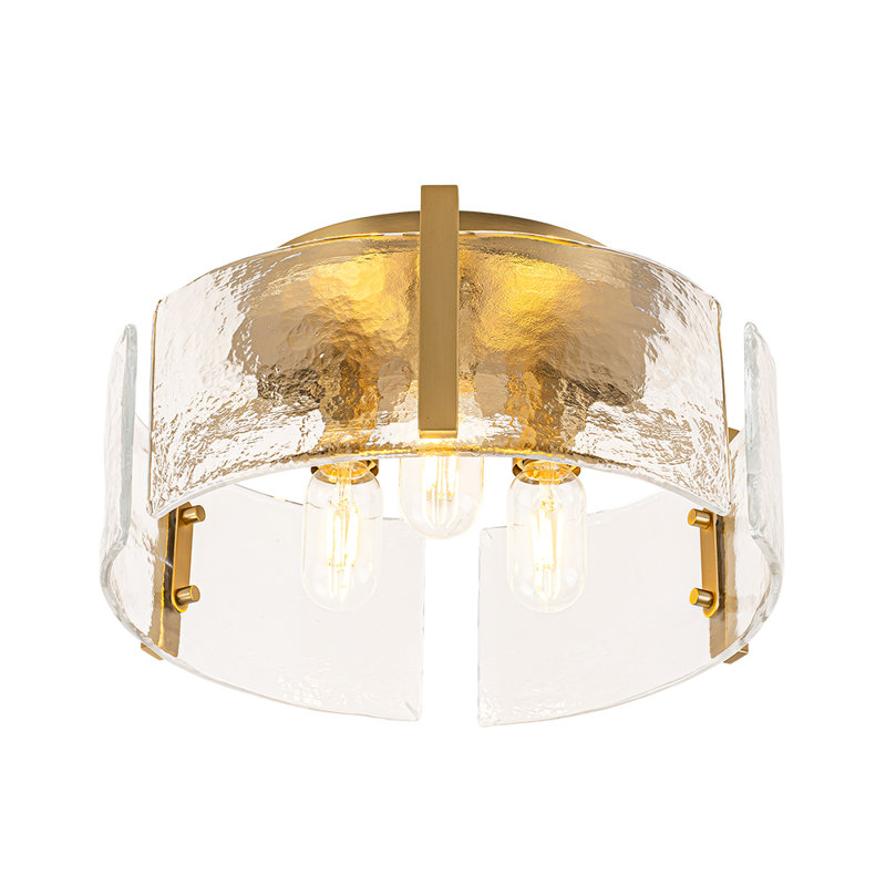 Semi Flush Mount, Brass