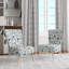 Chaise d'appoint Minimalist Blue Floral Charm Botanics - Velours
