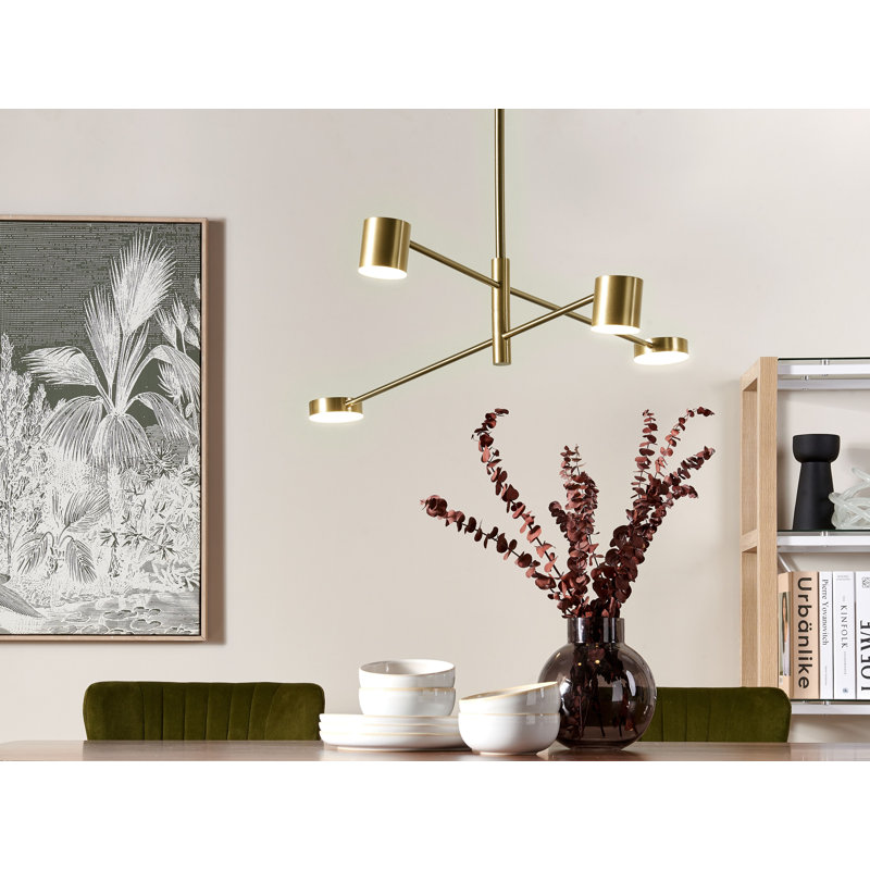 Alishea 4 - Light LED Sputnik Pendant, Gold