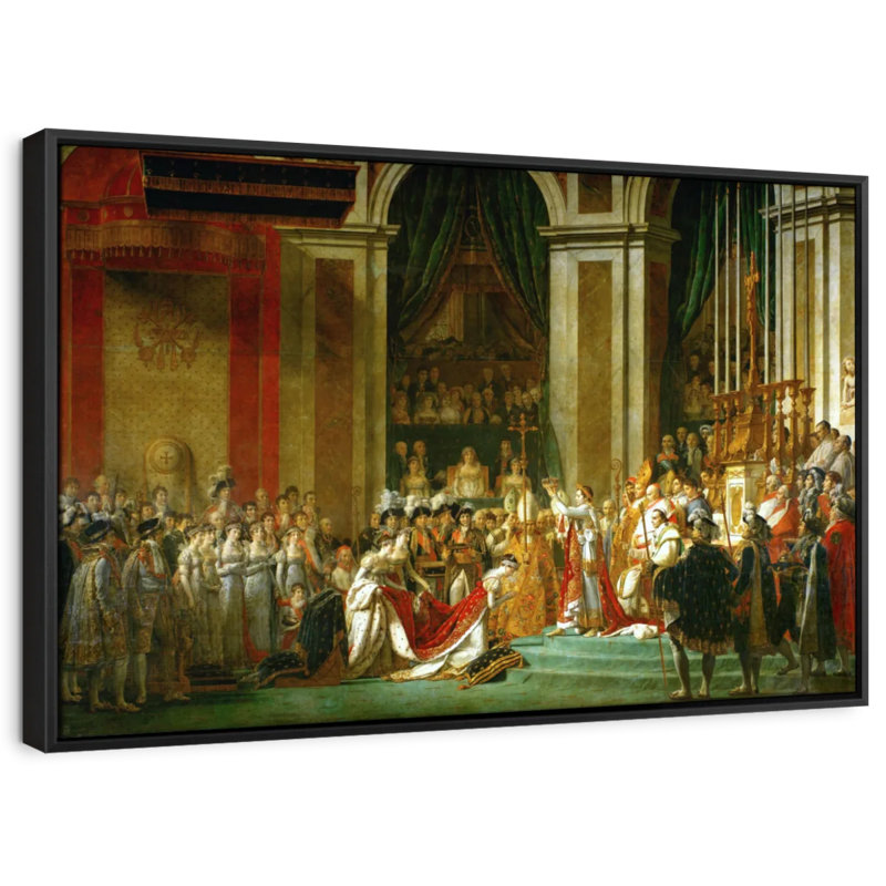 "Le couronnement de Napoléon", H 27 po x l 40 po