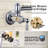 Wall Mounted Brass Pot Filler with 2 Handles-82647989
