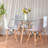 Round Glass Top Dining Table-1771462363