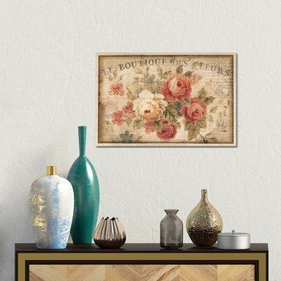 Parisian Flowers III - Print on Canvas