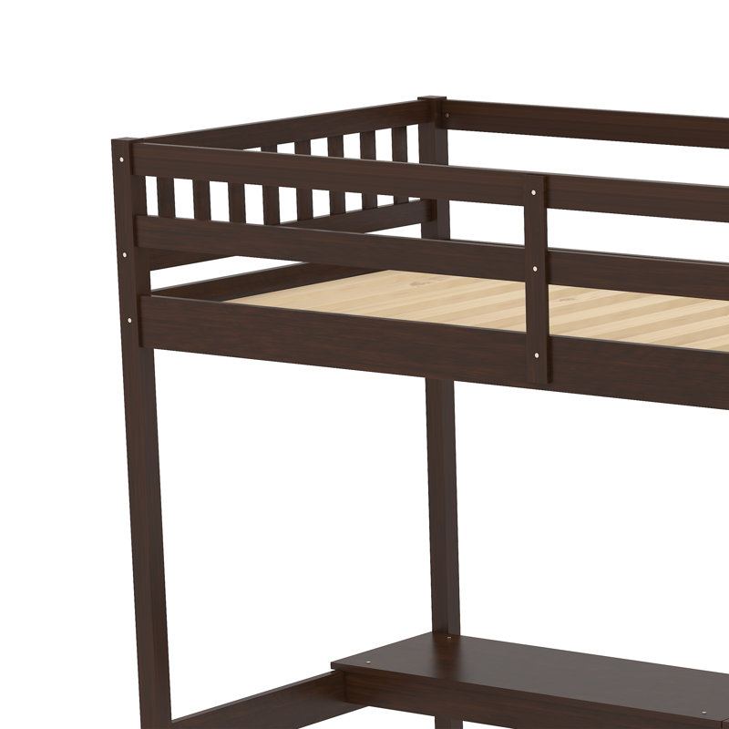 Lit simple Gihan avec bureau intégré