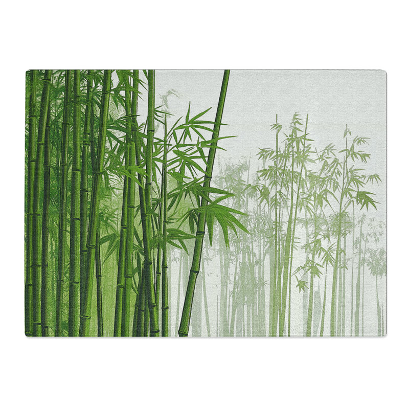 Bamboo Forest  Glass Chopping Board
