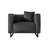 PU Leather Upholstered Accent Chair-2007792314