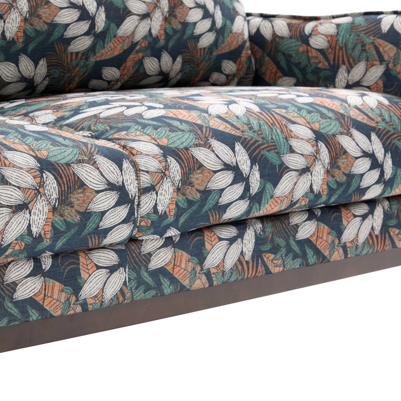 Comfortable Modern Green Sofa, Polyester Upholstered Spacious Seating For Home