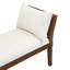 Rowen Solid Wood Upholstered Bench With Cushions And Arms