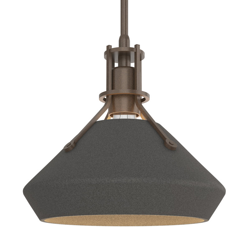 Henry with Chamfer Pendant, Natural Iron, Bronze