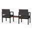 Structure tandem 2 places avec table centrale en acier Lenox-858559714-858559254-923505928