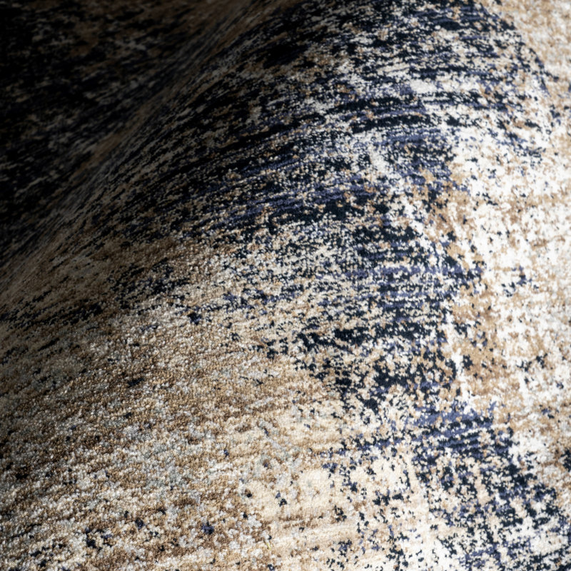 Tapis abstrait contemporain Rhae, Rectangle 9 pi x 12 pi