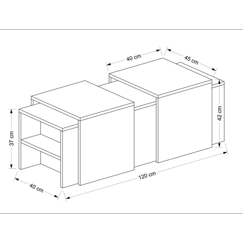 Table basse Cohn Block