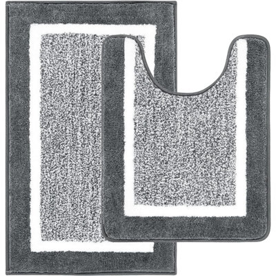 2 Piece set Rectangle Bath Mat