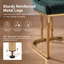Modern Upholstered Velvet Dining Chairs Elegant Kitchen Chairs Accent chairs Sturdy Gold Metal Frame for Living Room Restaurant Cafe-944942049