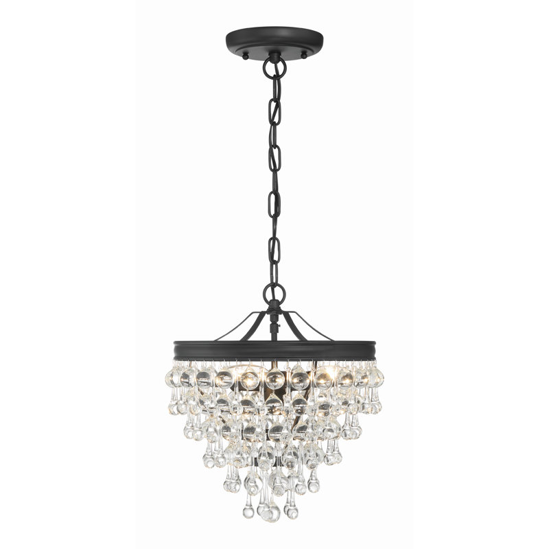 Eulah - Light Matte Black Empire Pendant, 3