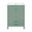 Rangement de salle de bain en céramique 24 po - Meuble-lavabo autoportant avec cuve à haute température de conception moderne pour des salles de bain hygiéniques