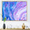 Blue & Purple Acrylic Fluid Art - Painting on Canvas