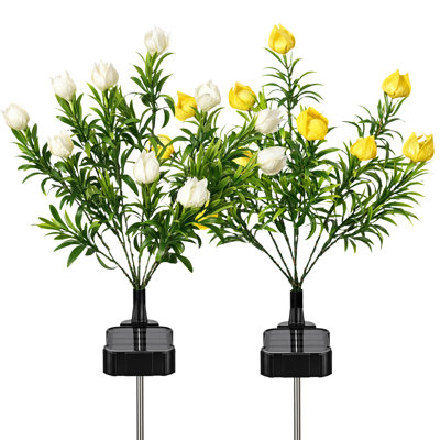 GIGALUMI Solar Gardenia Pathway Light