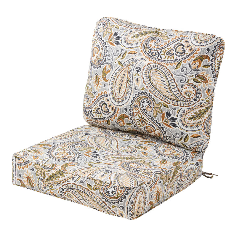 Lester Outdoor Premium Deep Seat Chair Cushion, Peacock