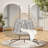 Metal Frame Patio Chair With Stand And Cushions For Bedroom Balcony Patio-1546426146