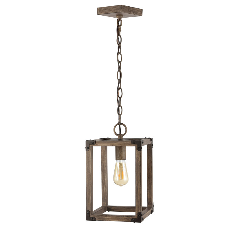 Luminaire suspendu rectangulaire à 1 lumière Tollett