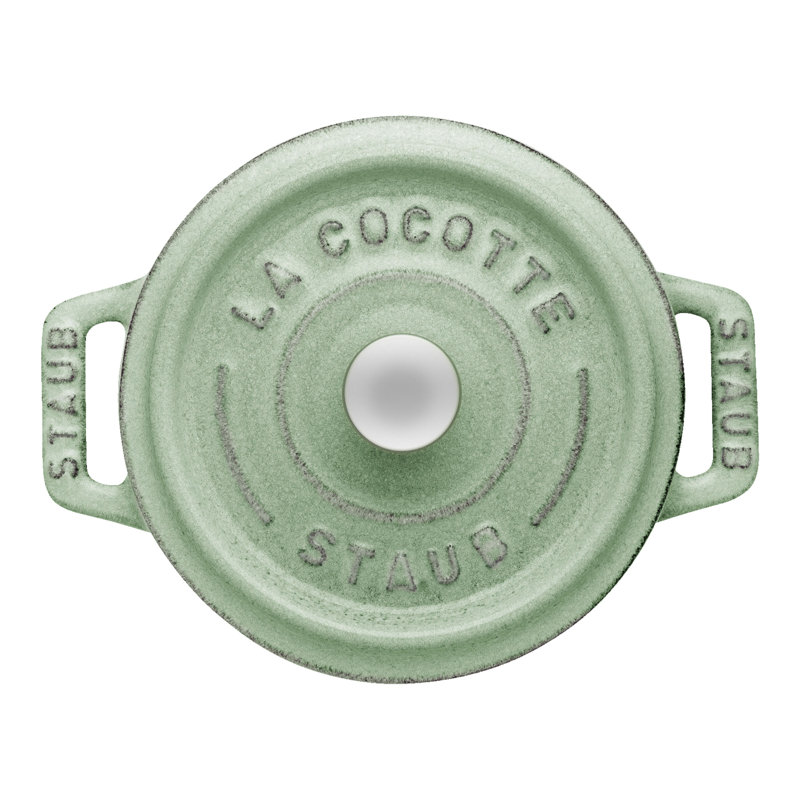 La Cocotte 250 ml Cast Iron Round Mini Cocotte, Sage