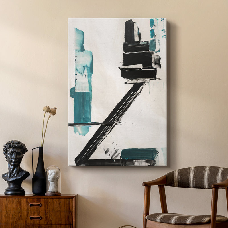 Geometry Notes IV -Custom Wrapped Gallery Cavas, 18" H x 12" W
