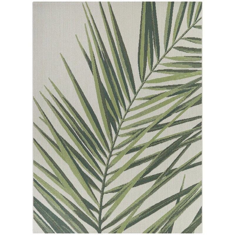 Gibsland Floral Indoor / Outdoor Rug, Rectangle 7'10" x 10'