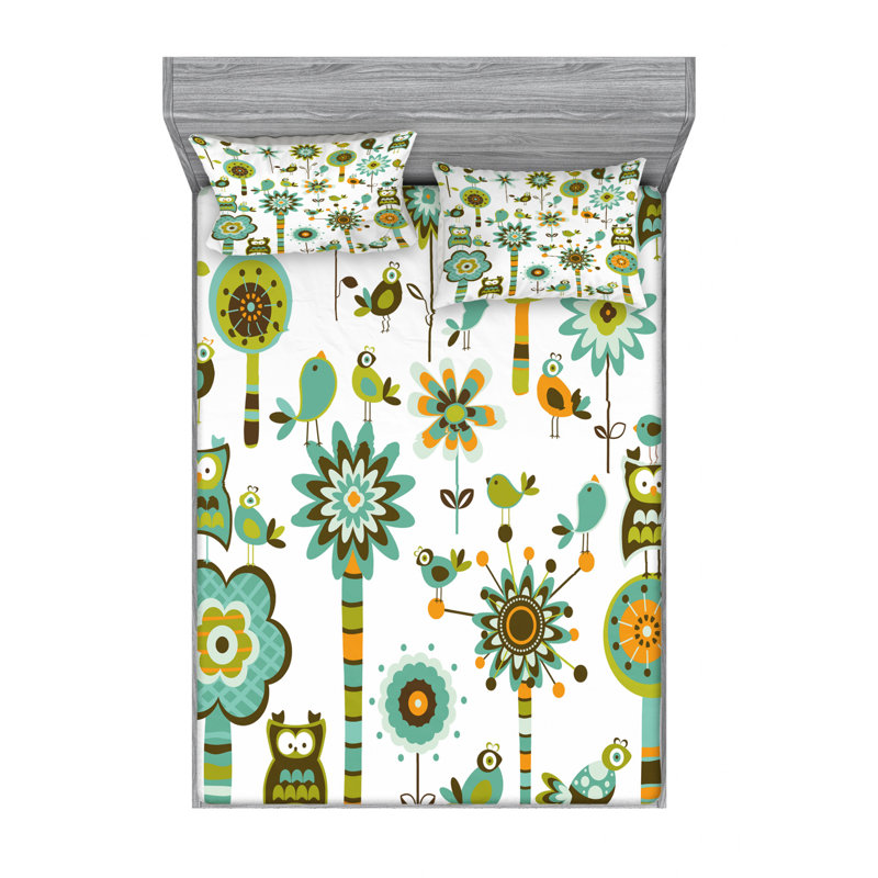 Microfiber Sheet Set, Queen Sheet Set with Fitted Sheet