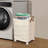 Plastic Rolling Laundry Hamper with Handles-257553610-257672981
