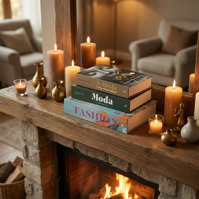 Ensemble de 3 faux livres Fashion