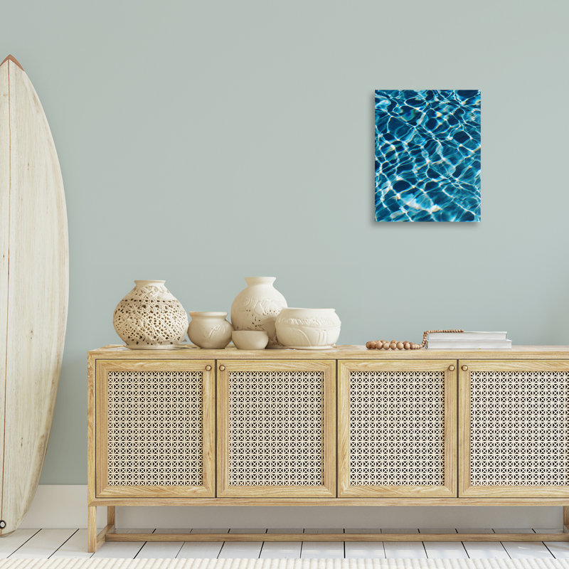 "Beach Water", art mural sur toile par Justine Milton, H 20 po x l 16 po
