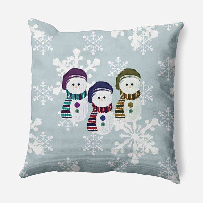 Chaussette bonhomme de neige_Sq, Vert/gris, 16 po x 16 po, Oui