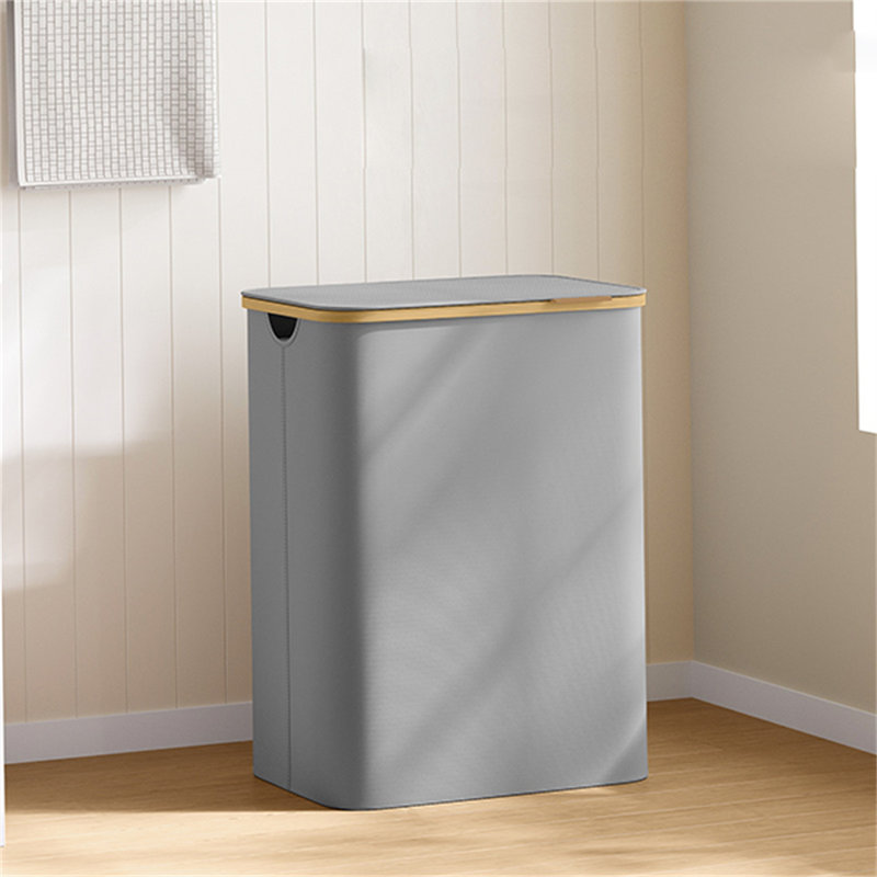 Bhargava Laundry Hamper with Handles, 70 x 52 x 38, Black