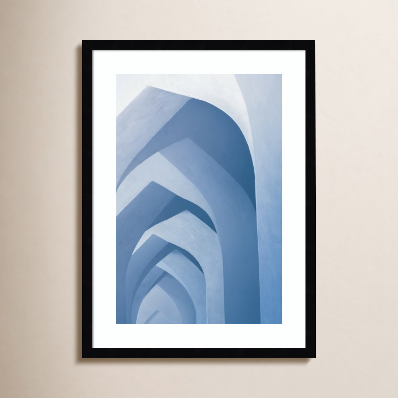 Sahni "The Foot of the Great" Print, Black Framed, 25" H x 19" W