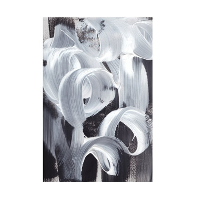 Moderne et contemporain, boucles abstraites sur toile