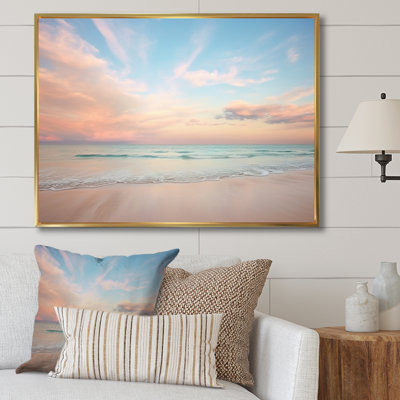 «Peach Sky Photo Astral Symphony V» - art mural ciel