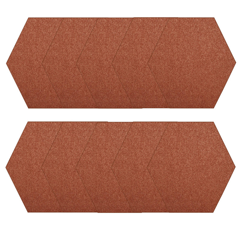 Faulkland Furnish My Place Modern Plush Pet and Kids Friendly Solid Color Area Rug in Rust Set Of 10, Stain & Fade Resistance, Perfect for Living Room, Dining Room, Bedroom, Playroom and Kidsroom, Event, Wedding Rug