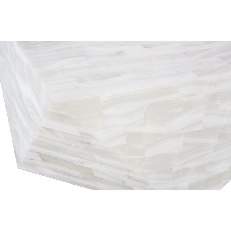 Onyx Conical Coffee Table, Square, White