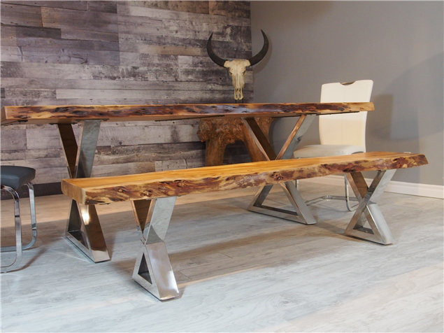 Banc en bois Bryner